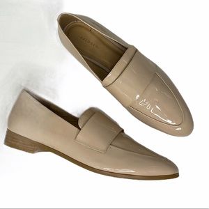 Halogen Nude Patent Leather Pointed Flats